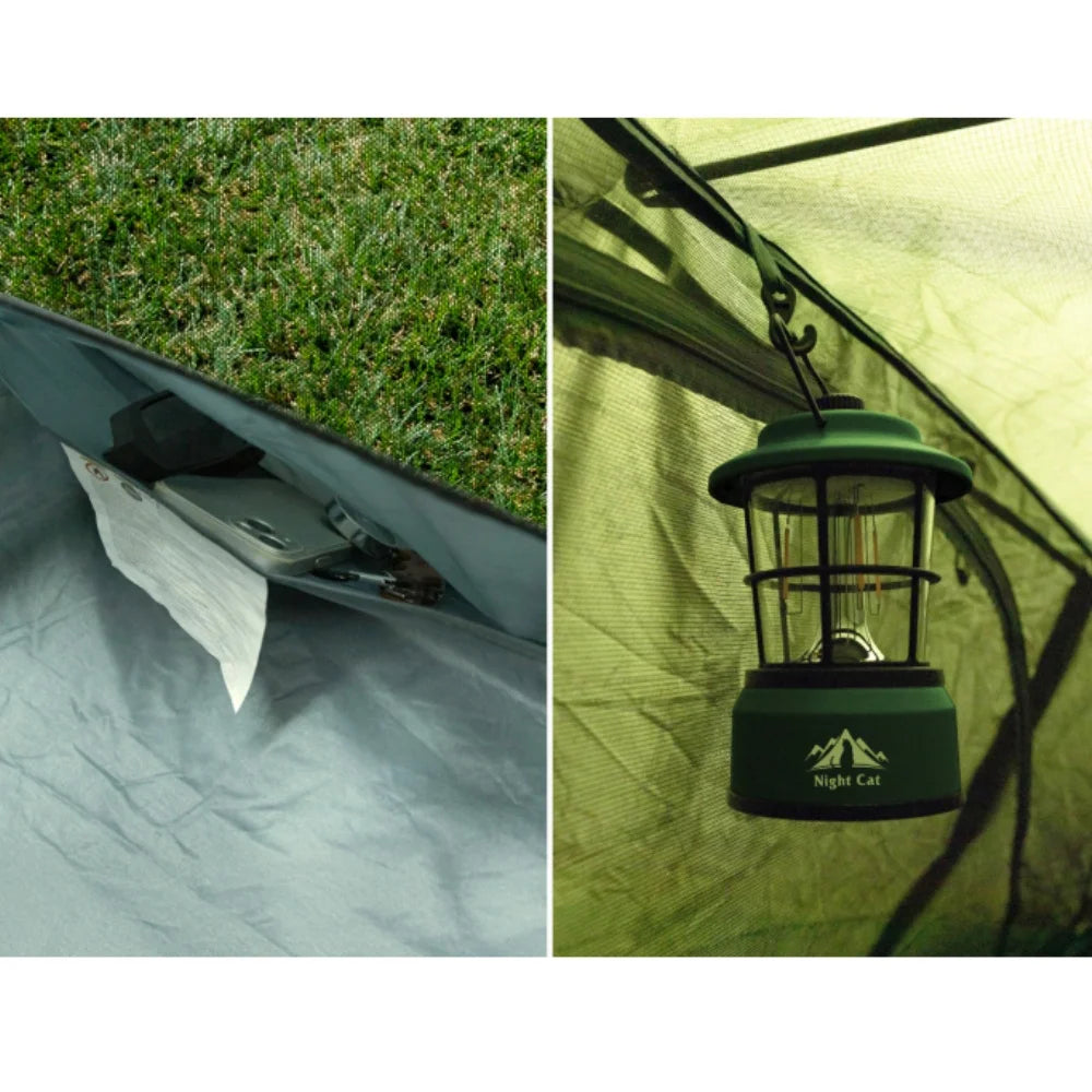 Night Cat 1-Person Elevated Camping Cot Tent – 4-Mode Convertible Shelter