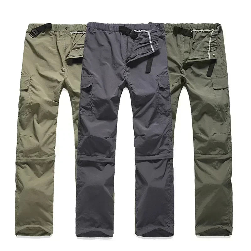 Convertible Hiking Cargo Pants – Quick-Dry Outdoor Pants & Shorts