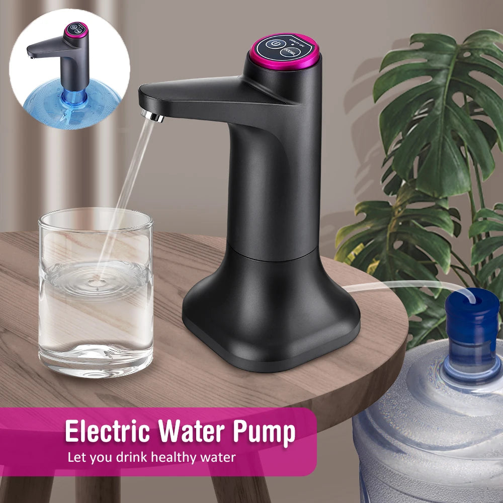 Portable USB Rechargeable Water Dispenser Pump – Automatic Push-Button Design
