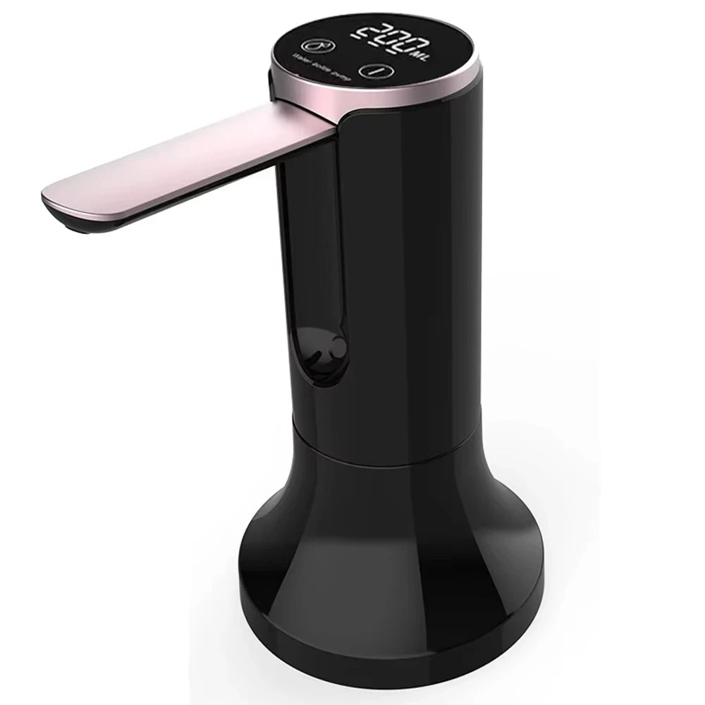 Rechargeable Water Dispenser Pump – LED Display, 3 Presets & USB-C Charging