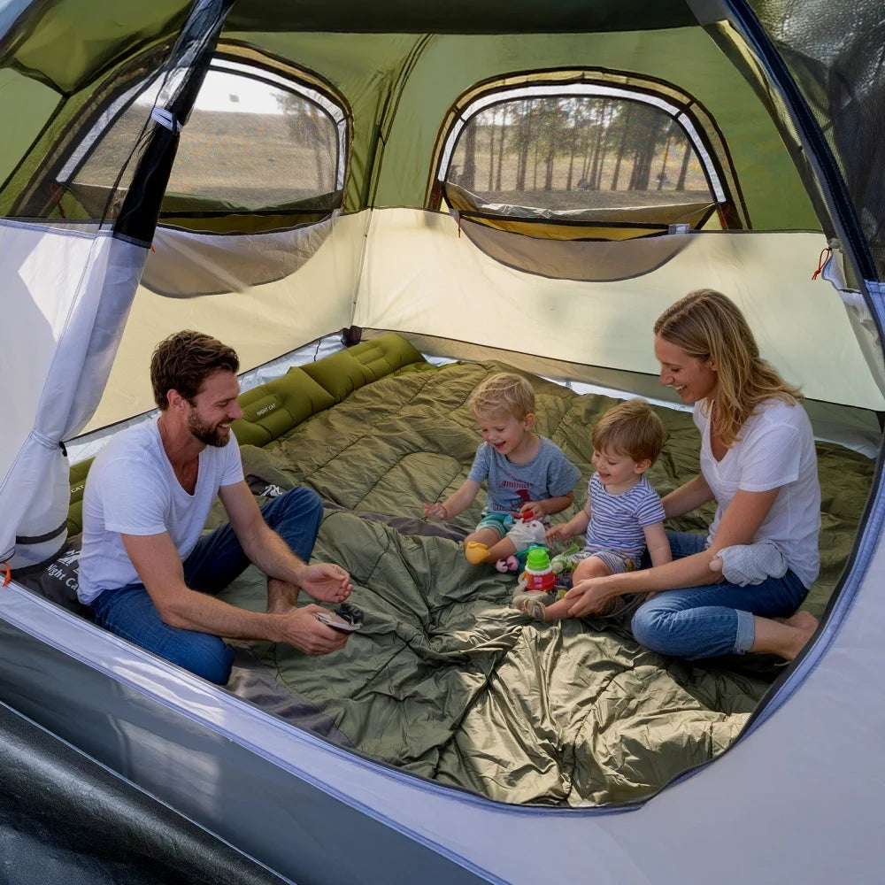 Night Cat 2–3 Person Instant Pop-Up Tent with Porch, Rainfly & Footprint