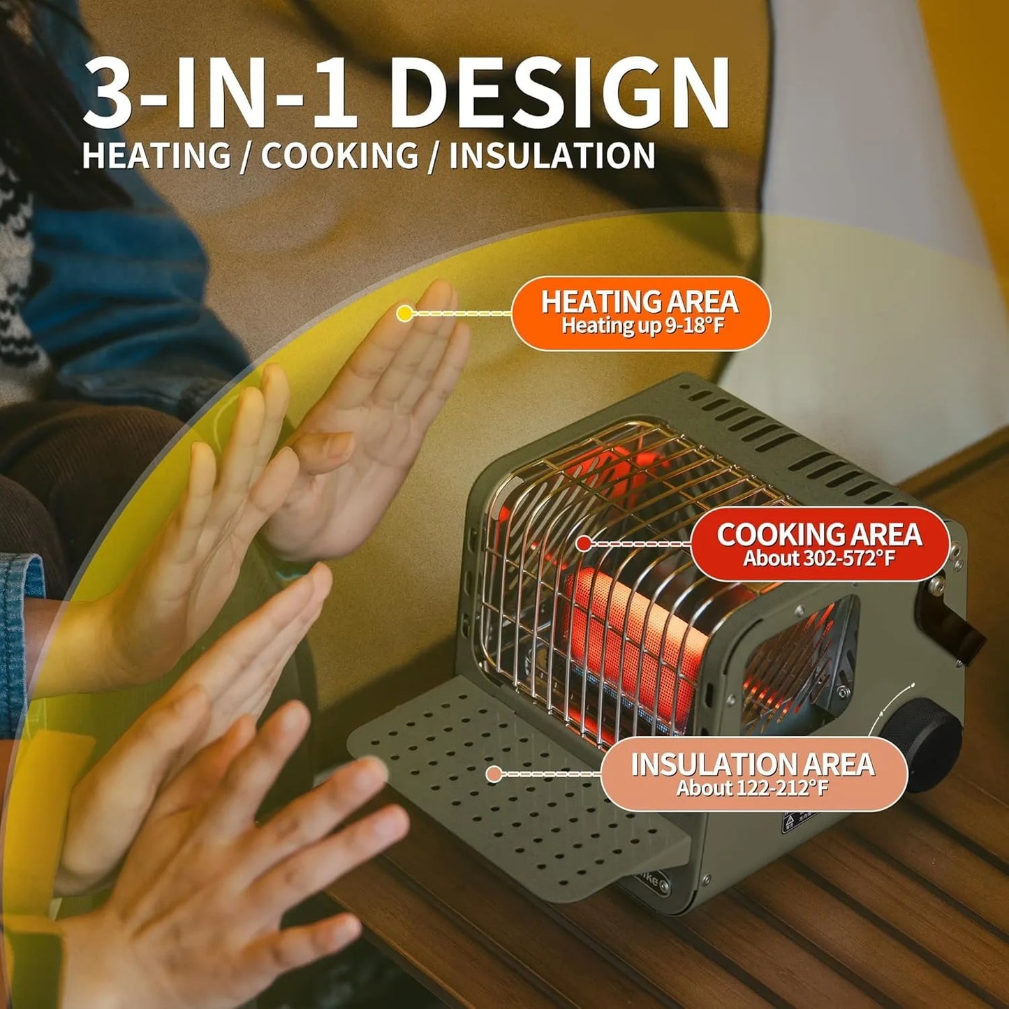 Portable Space Heater for Indoor & Outdoor Use