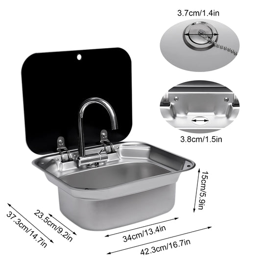 RV Sink  Camper Basin Bowl Rectangular