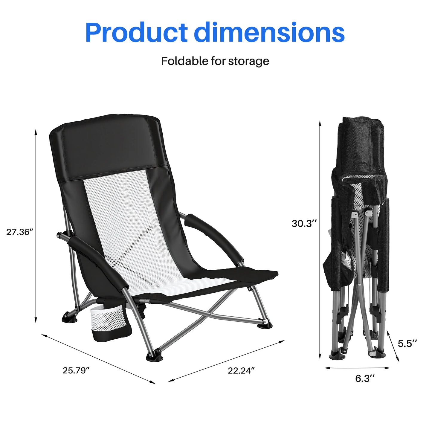 Low Camping Beach Chair
