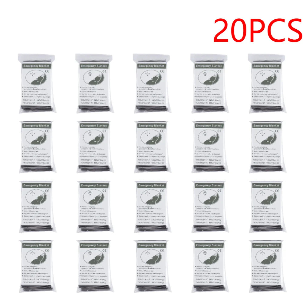 1-30 pcs Emergency Rescue Blanket Foil Thermal Blanket ﻿