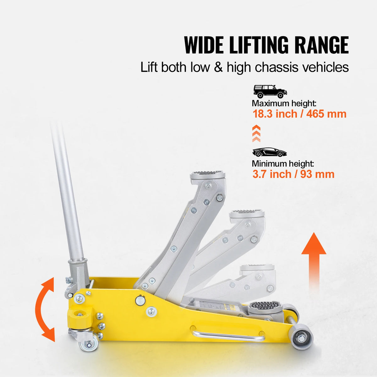 5-Ton 12V Electric Hydraulic Car Jack with Tire Inflator