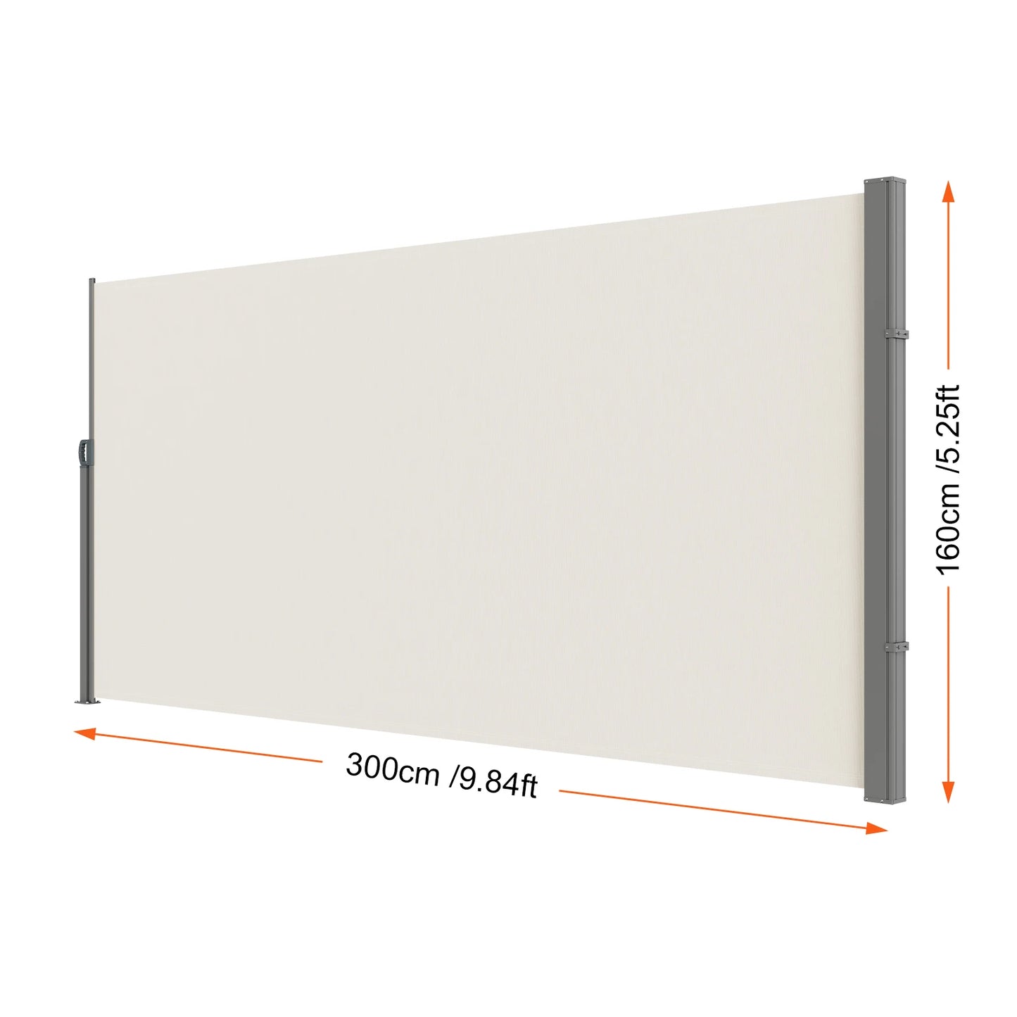 Retractable Side Awning Outdoor Privacy Retractable Patio Screen