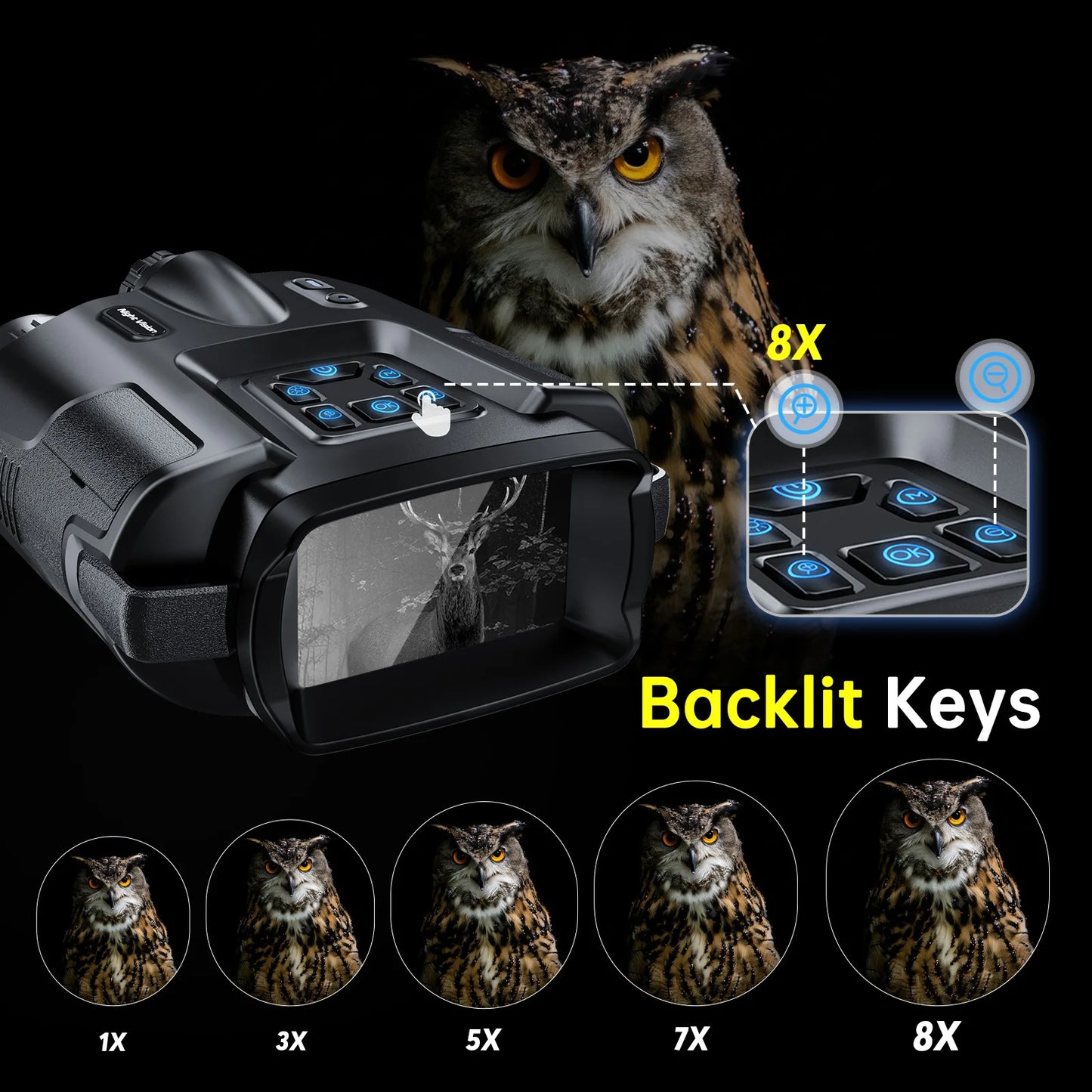 Night Vision Binoculars 4K Infrared 5