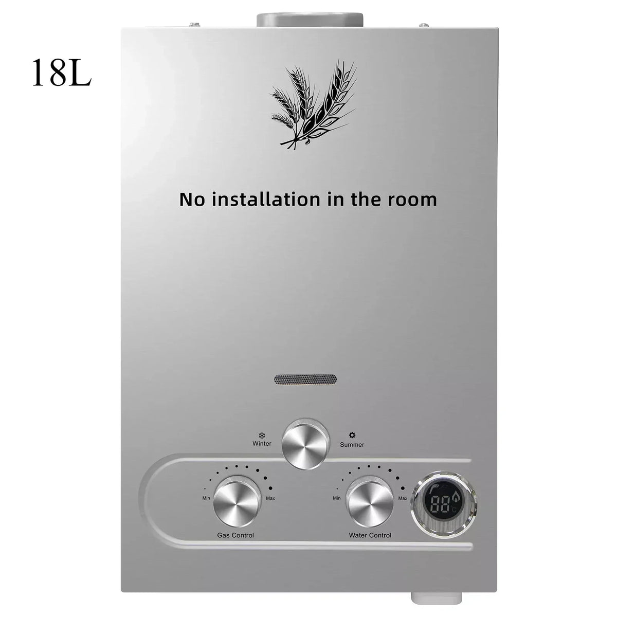 VEVOR LPG Tankless Water Heater – 6L–18L Propane/Butane Instant Hot Water