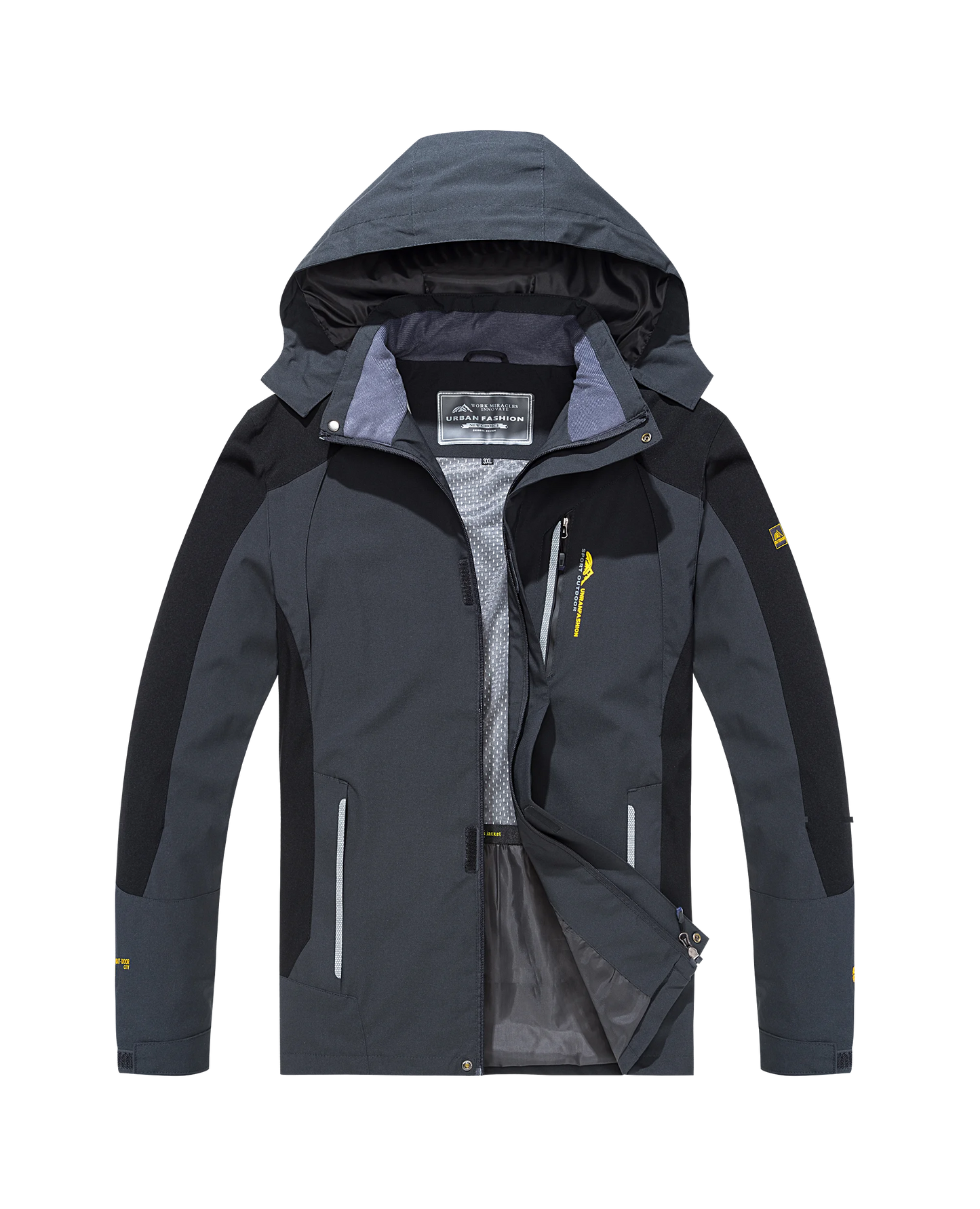 Men's Waterproof Windproof Windbreaker Hiking Jacket