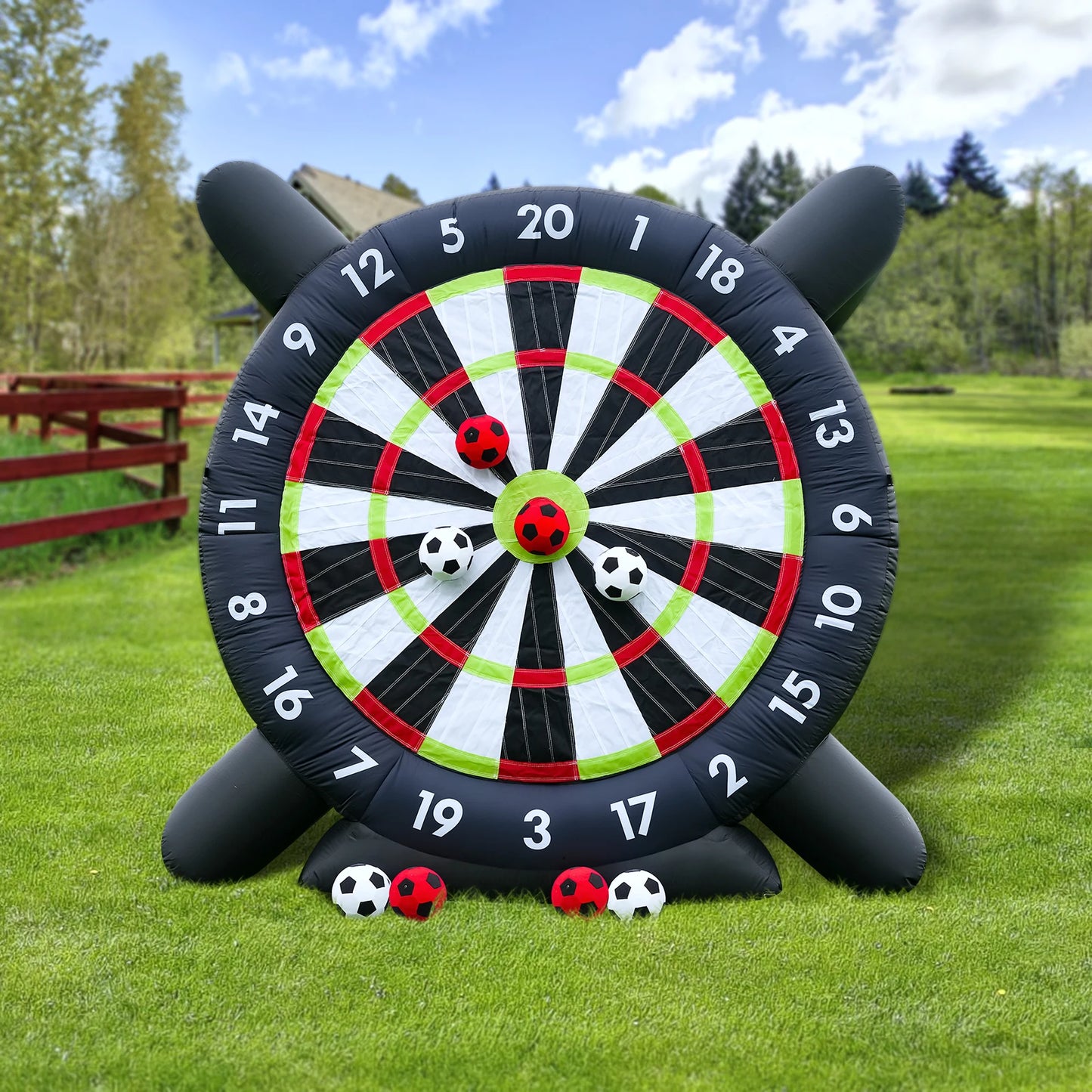 Outdoor Inflatable Games Inflatable Dart Board. Large Backyard Party Sports Game for Family Events