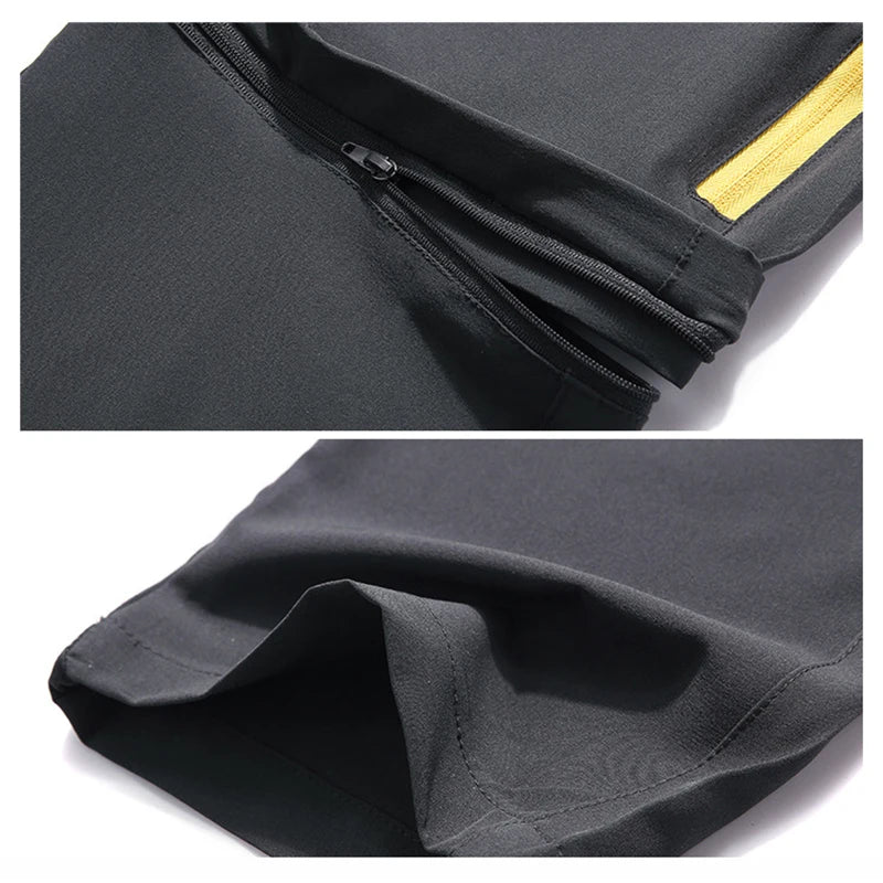 Mens Hiking Convertible Lightweight Quick Dry Zip Off Pants