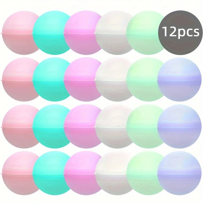 Reusable Water Balloons Toys Silicone Refillable Water Balls Beach Pool Toys Kids Summer Outdoor Activities Water Games Toy