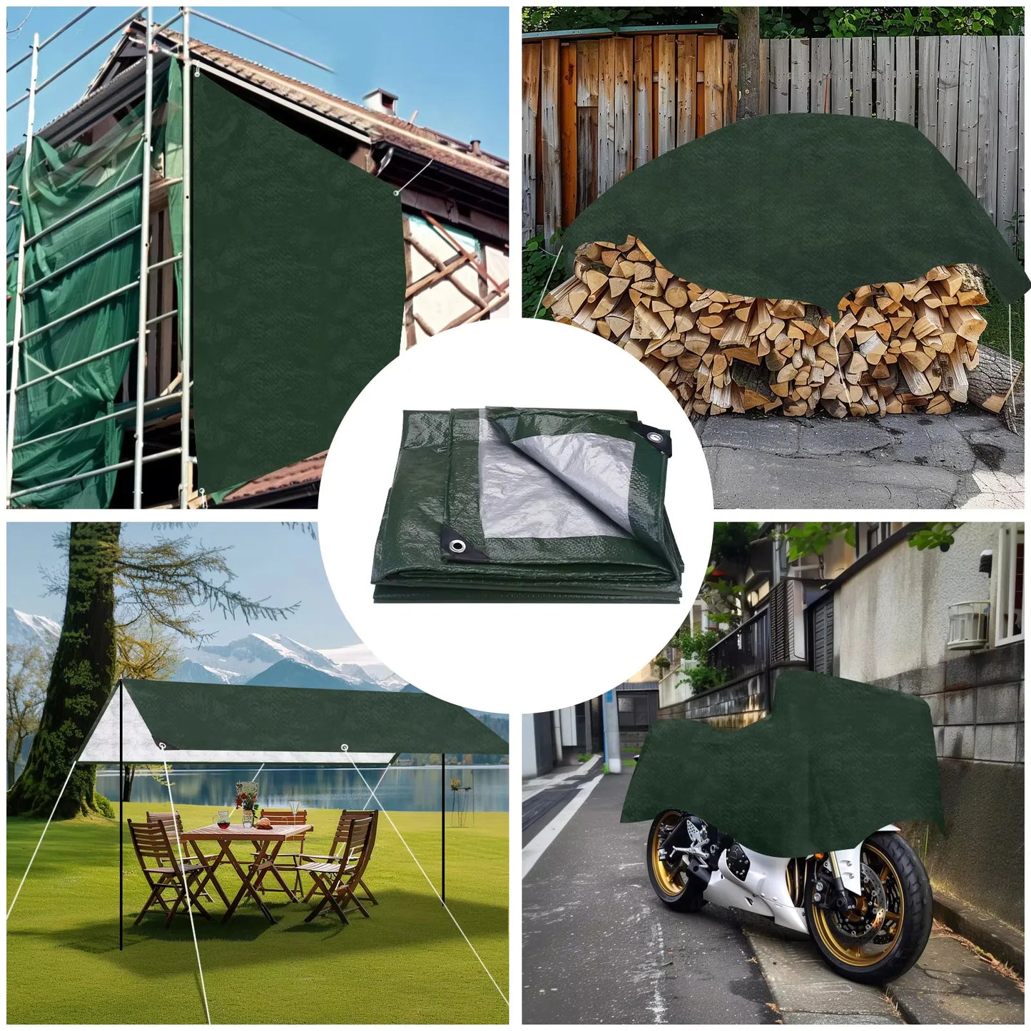 5x3m 4x3m 3x3m Large Waterproof Tarp Camping Tent Outdoor Shade Sail Ultralight Garden Canopy Awning Tourist Beach Sun Shelter