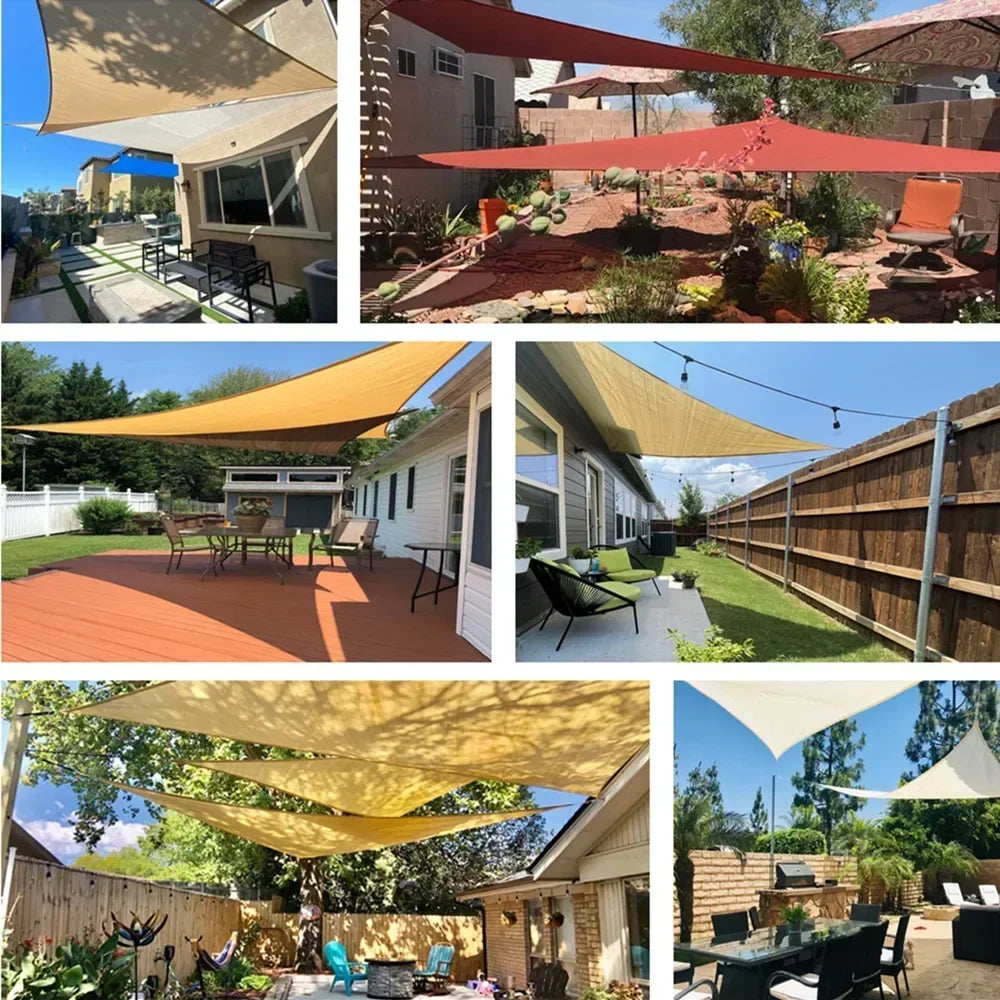 Triangle Sun Shade Sail Canopy