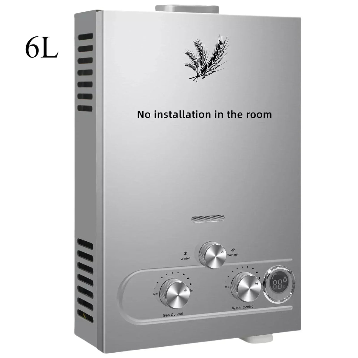 VEVOR LPG Tankless Water Heater – 6L–18L Propane/Butane Instant Hot Water