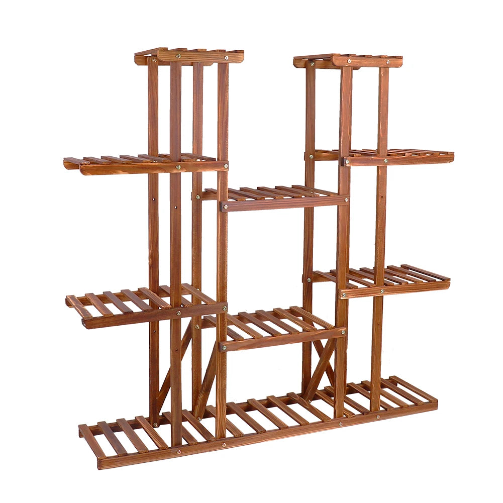 Wooden Multi-Tier Plant Stand & Flower Pot Shelf