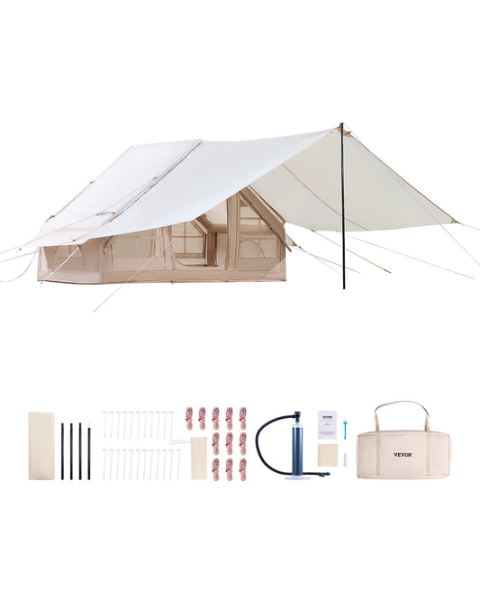 SucceBuy 3–5 Person Inflatable Camping Tent with Hand Pump – 300D Oxford