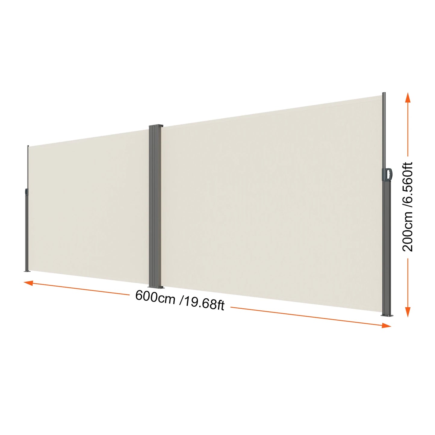 Retractable Side Awning Outdoor Privacy Retractable Patio Screen