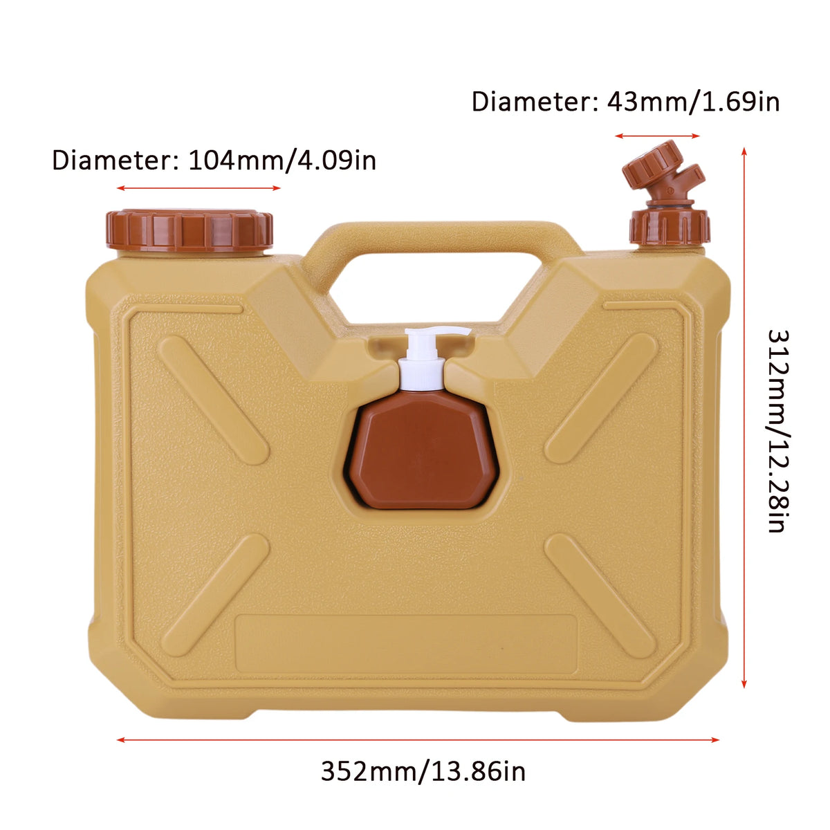 Portable Camping Water Jug with Spigot – 10L/20L Outdoor Water Container