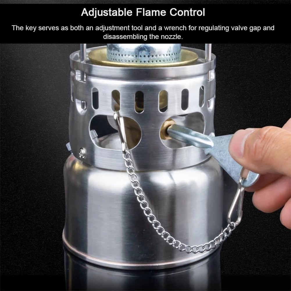 Portable Mini Liquid Fuel Camping Stove – Stainless Steel 200ml Outdoor Burner