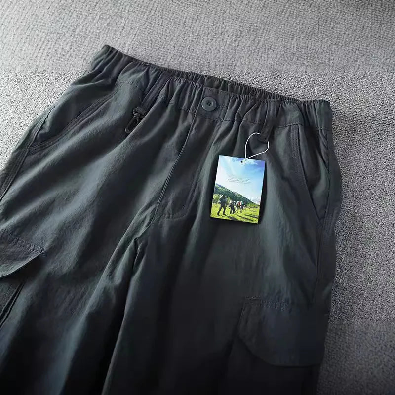 Men's Quick-Dry Hiking Cargo Pants with Multi-Pocket Storage