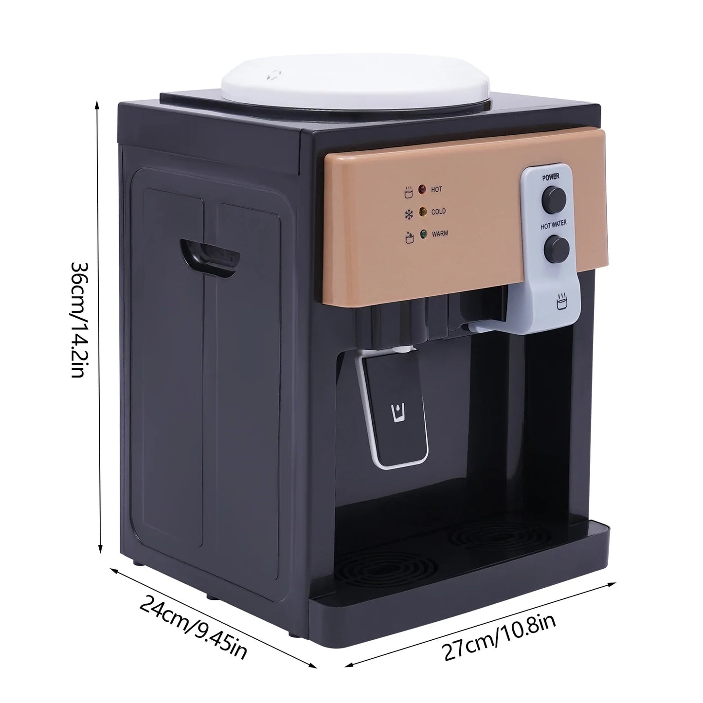 3-Temperature Control Water Dispenser with 1.2-5 Gallons Tank Stainless Steel
