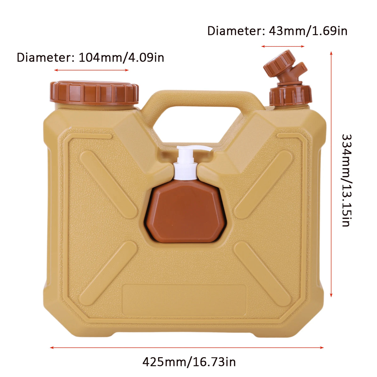 Portable Camping Water Jug with Spigot – 10L/20L Outdoor Water Container