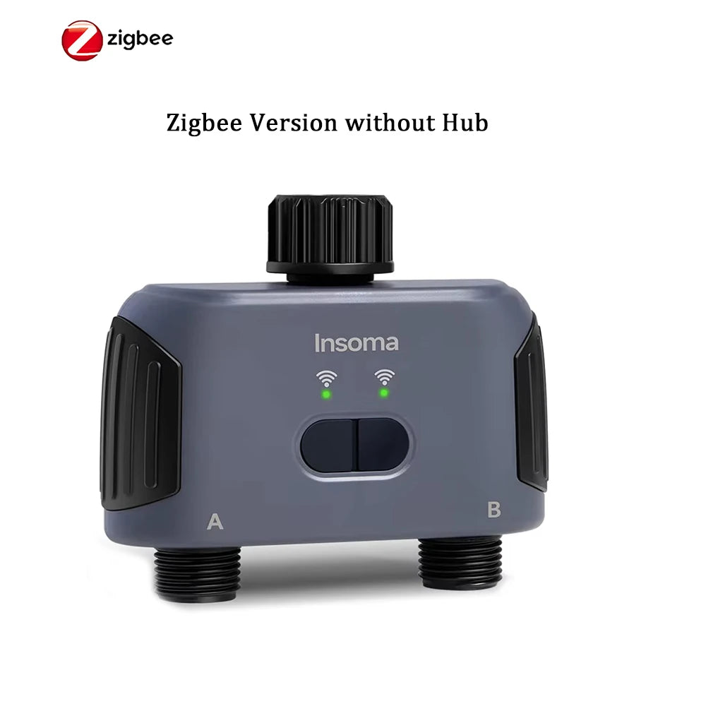 Automatic Water Timer Zigbee Wifi 2-Outlet Garden Irrigation Watering System Sprinkler Programmer Tools support Alexa