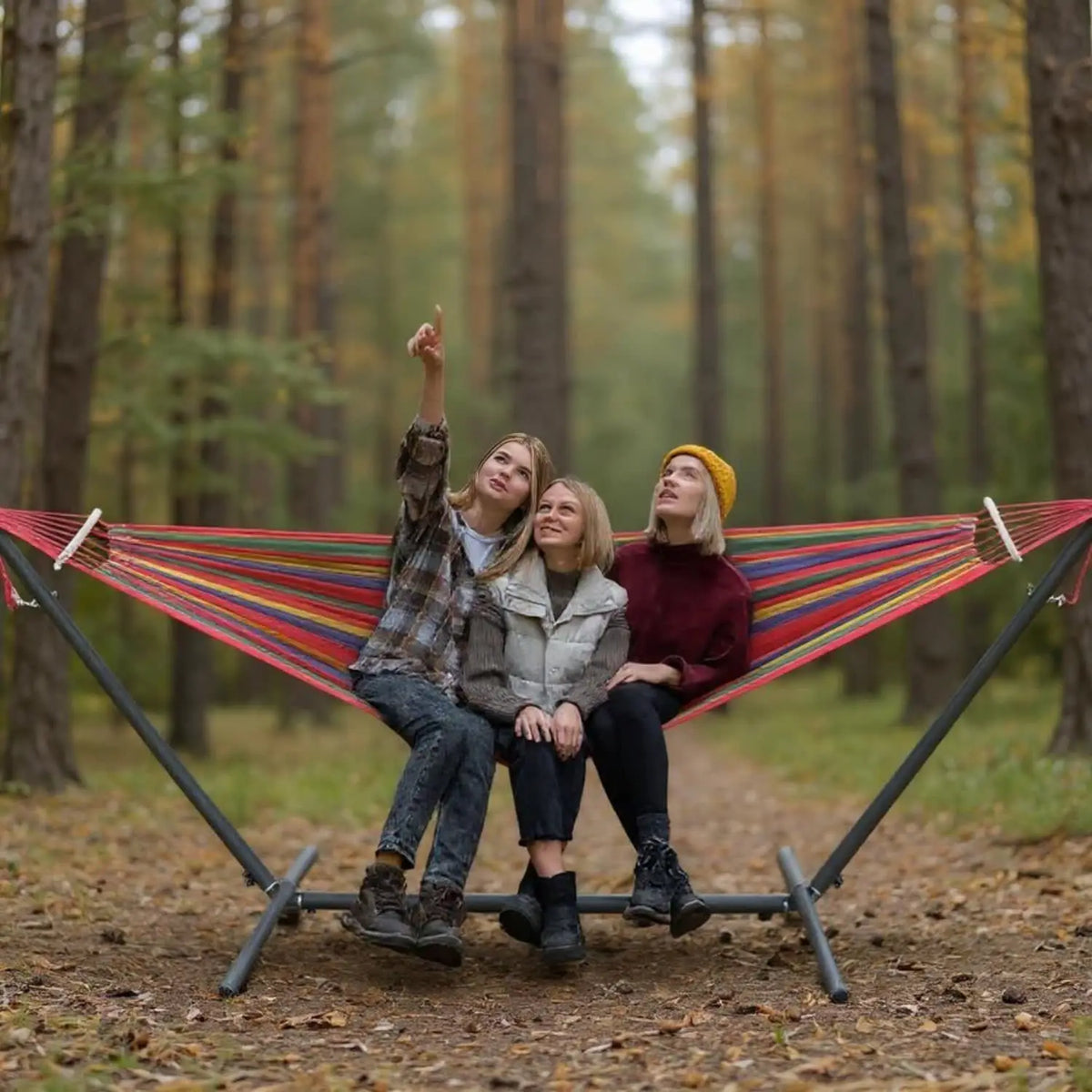 Adjustable Hammock with Stand & Storage Bag – 600 lb Capacity