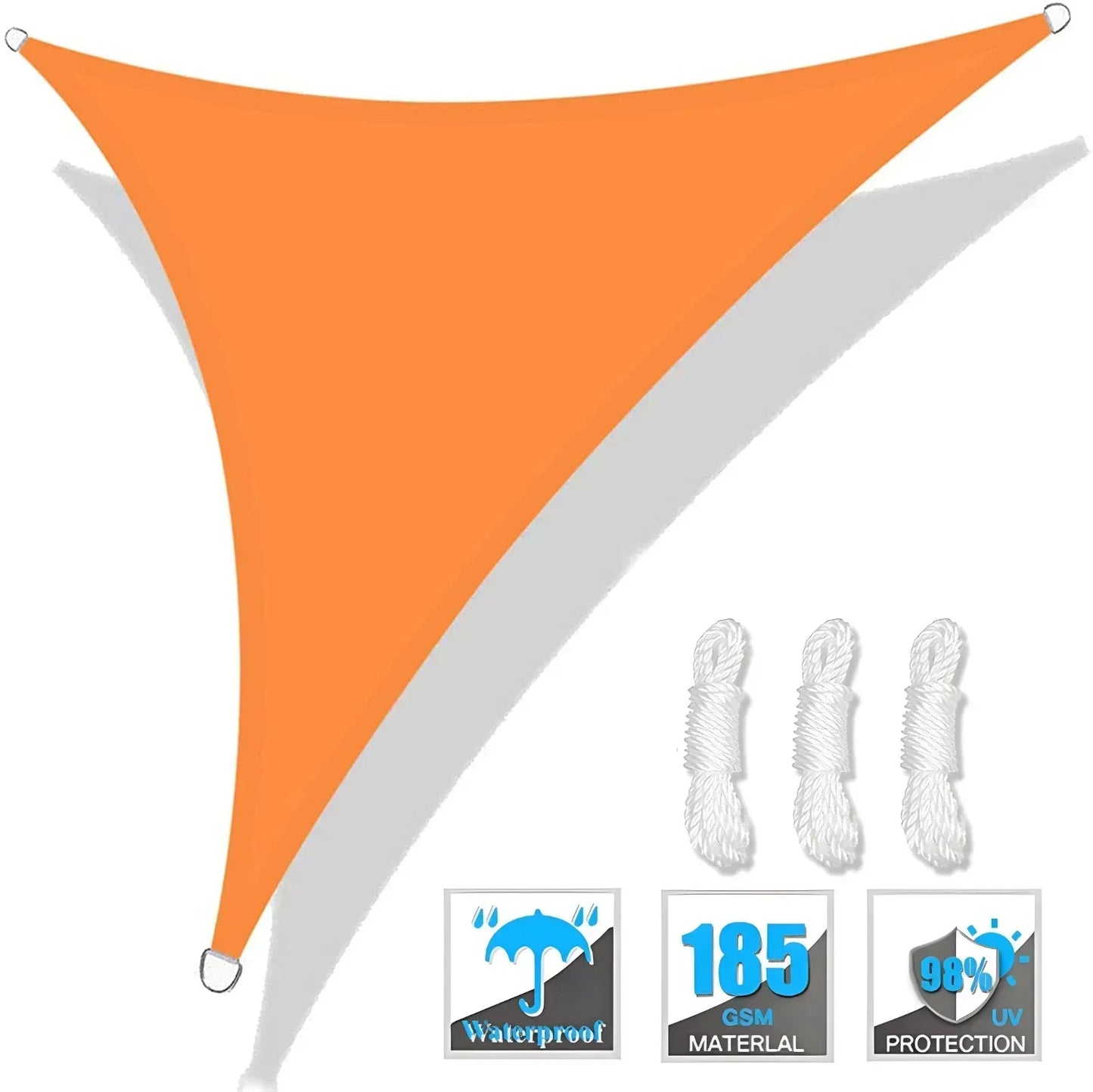 Triangle Sun Shade Sail Canopy