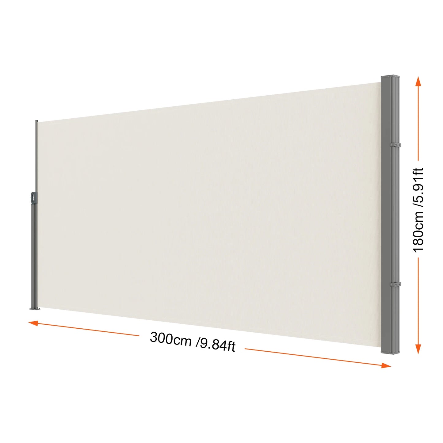 Retractable Side Awning Outdoor Privacy Retractable Patio Screen