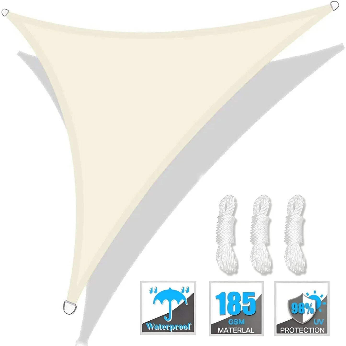 Triangle Sun Shade Sail Canopy
