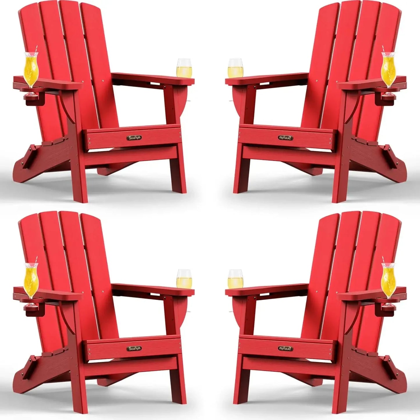 Folding Adirondack Chair 4 Pack