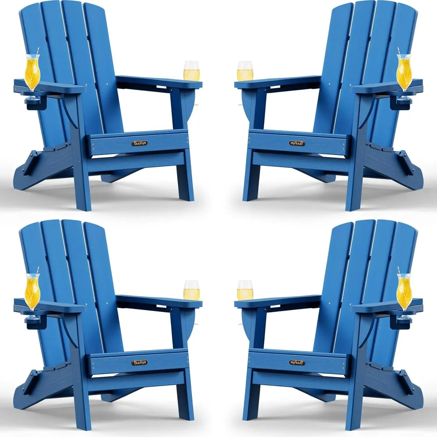 Folding Adirondack Chair 4 Pack