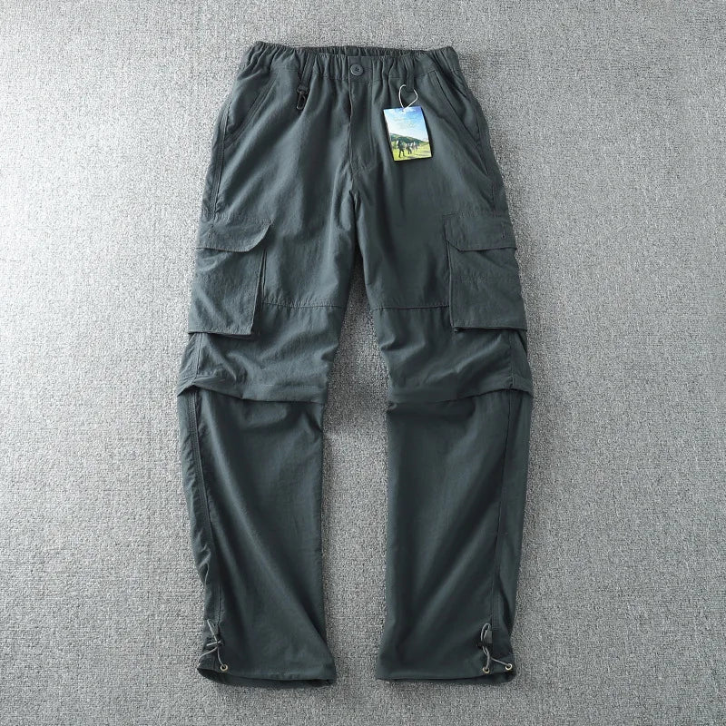 Men's Quick-Dry Hiking Cargo Pants with Multi-Pocket Storage