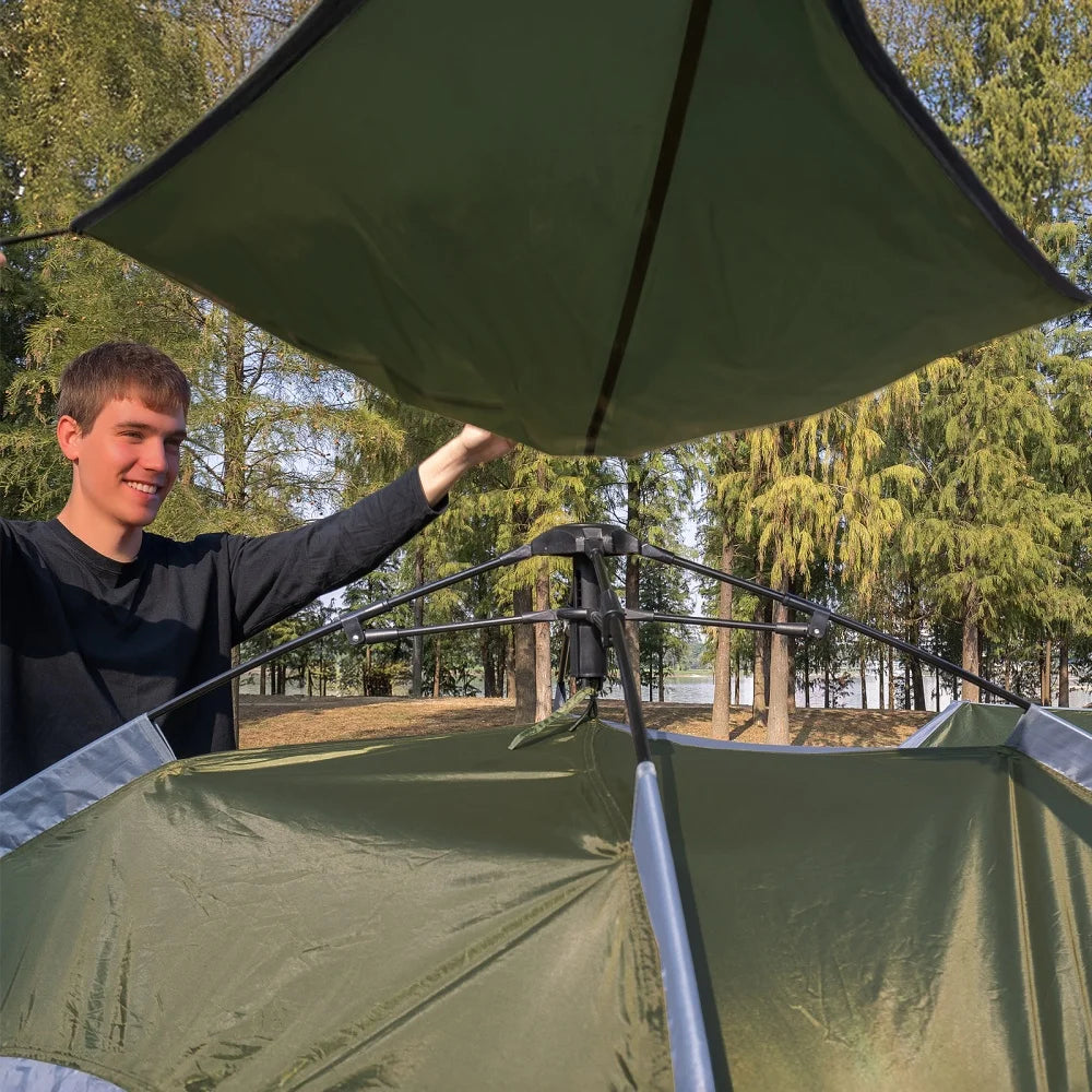 Night Cat 2–3 Person Instant Pop-Up Tent with Porch, Rainfly & Footprint