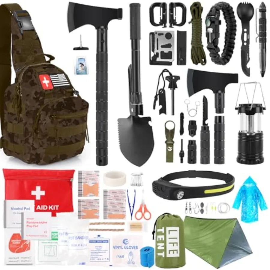 Survival Kit 268 Pcs Emergency Survival Gear