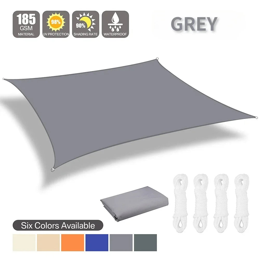 Waterproof Sun Shelter Sunshade Protection Shade Sail Awning