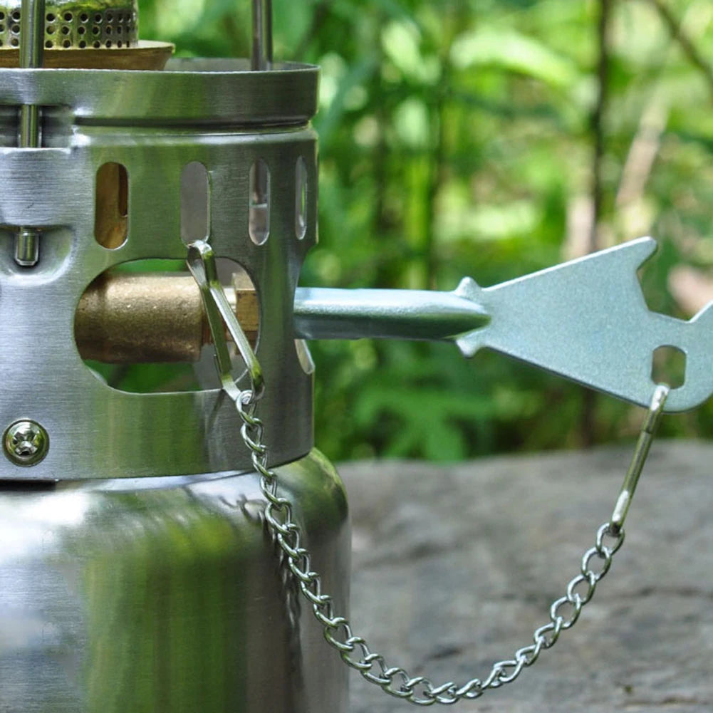 Portable Mini Liquid Fuel Camping Stove – Stainless Steel 200ml Outdoor Burner