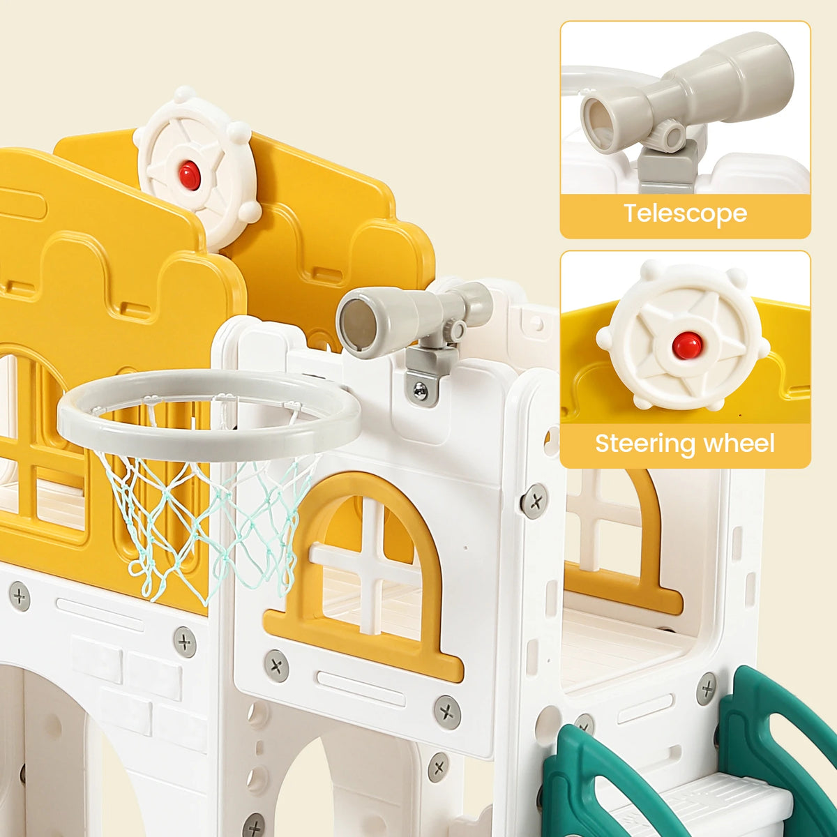 8-in-1 Indoor & Outdoor Toddler Playground