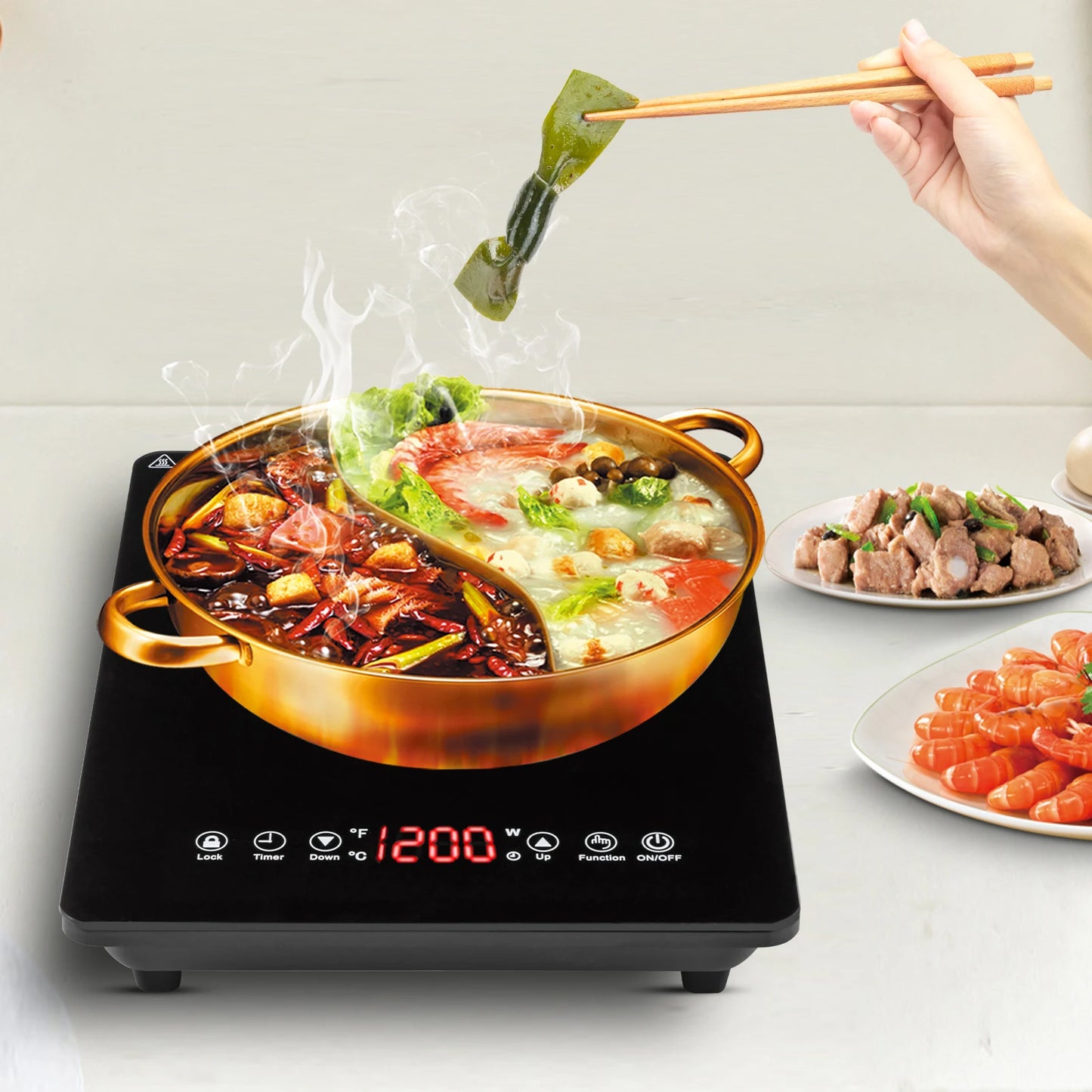 1800W Induction Cooktop Hot Plate Portable