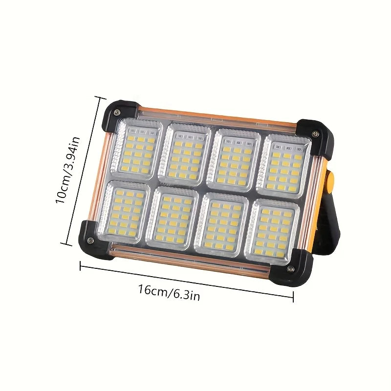 Rechargeable Solar LED Work Light – 3600mAh Portable Floodlight (1 or 2 Pack)