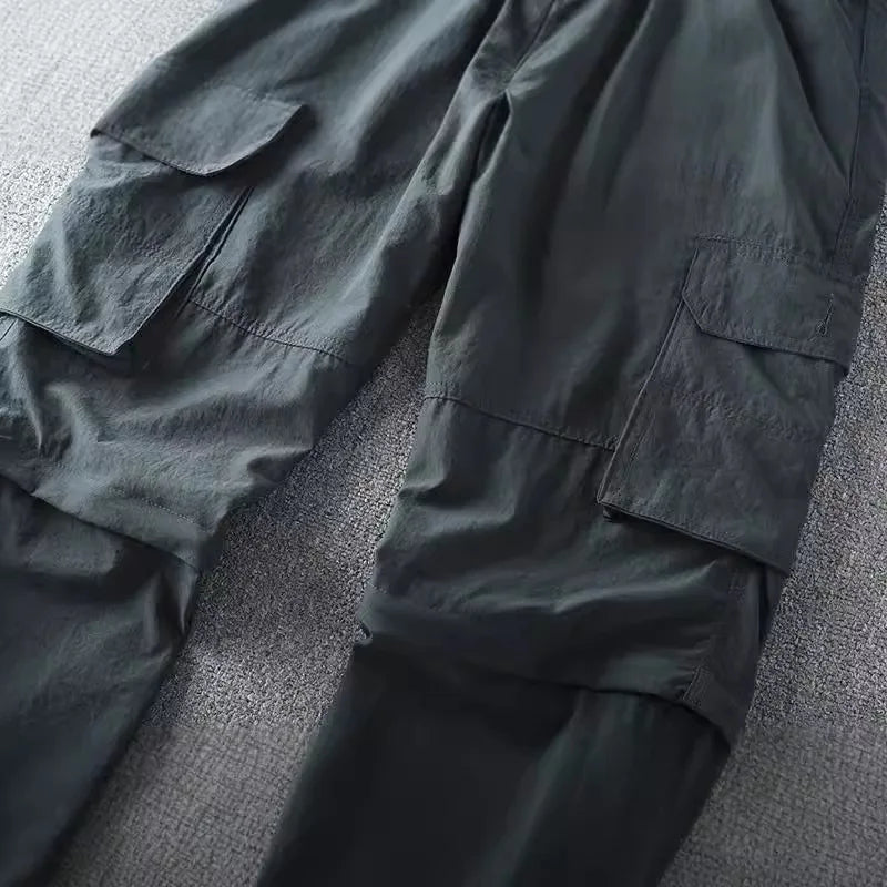 Men's Quick-Dry Hiking Cargo Pants with Multi-Pocket Storage
