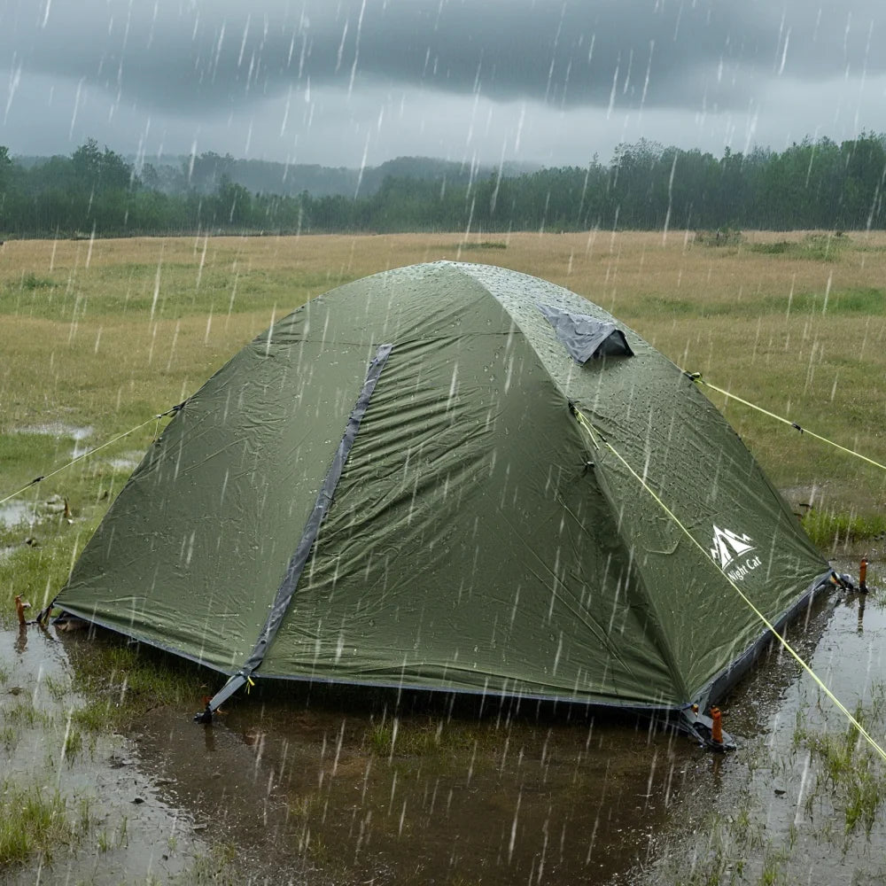 Night Cat 2-Person Lightweight Waterproof Backpacking Tent