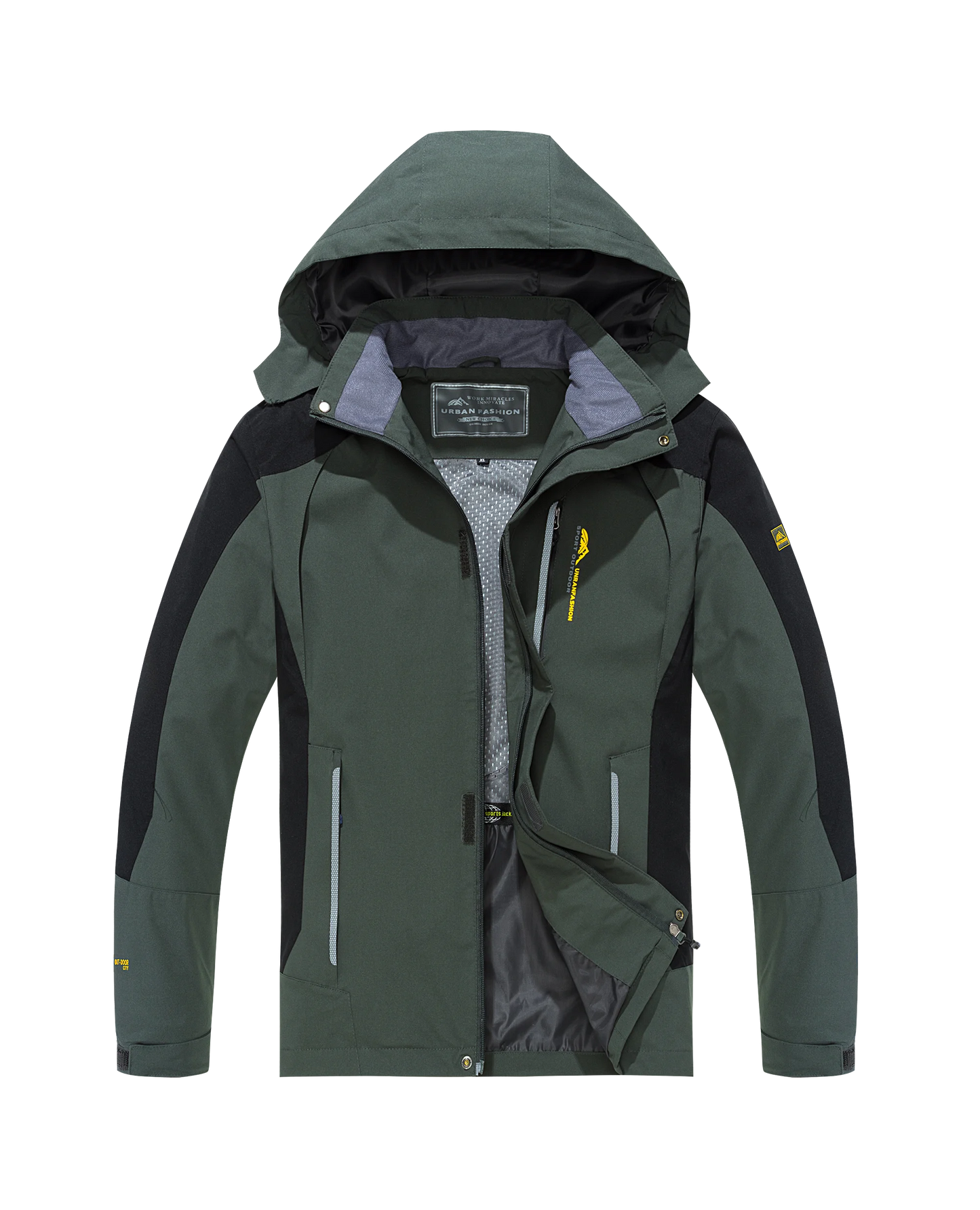 Men's Waterproof Windproof Windbreaker Hiking Jacket