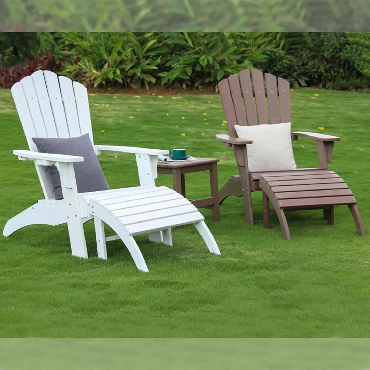 Oversized Poly Lumber Adirondack Chair Set of 2