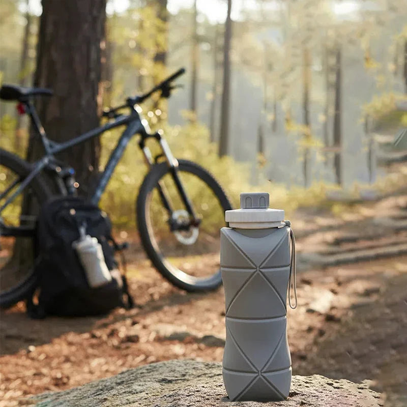 Outdoor Silicone Folding Water Bottle Portable