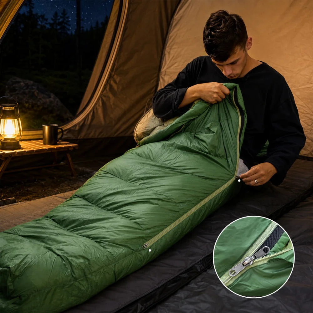 Night Cat 600FP Down Mummy Sleeping Bag – Lightweight Backpacking