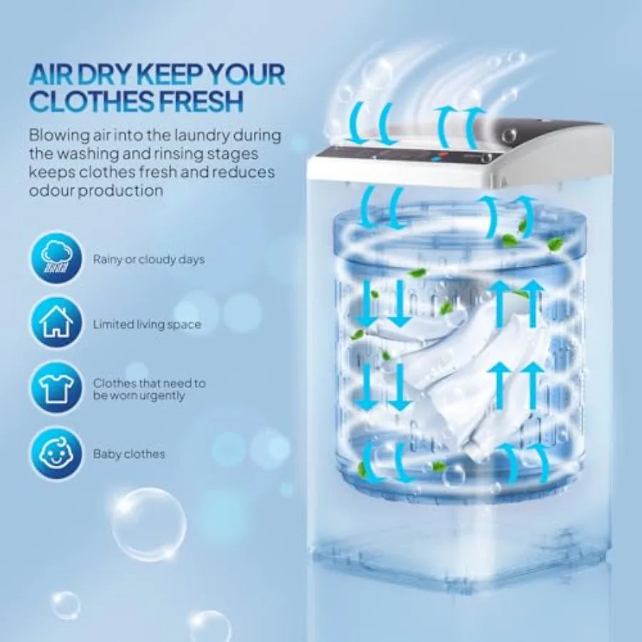 25LBS Portable Washing Machine Full-Automatic Electric